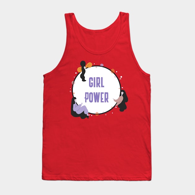 Girl power Tank Top by Tinspira